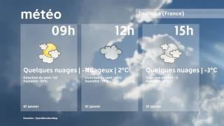 Météo Toulouse   samedi 7 janvier 2017