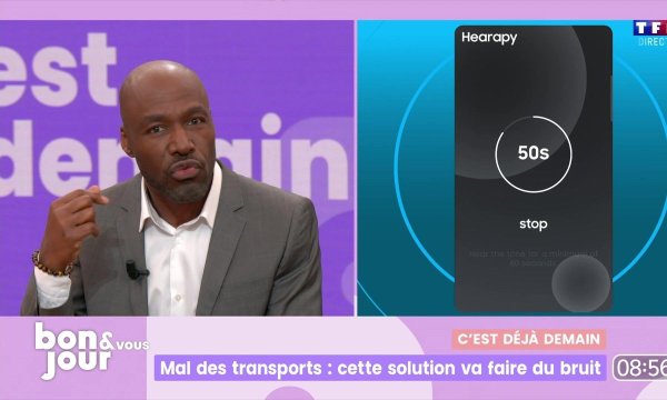 C’est déjà demain : Mal des transports, cette solution va faire du bruit - Bonjour ! | TF1+
