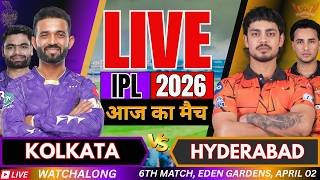 🔴LIVE: KKR vs SRH IPL 2026 Live Match Score, match 6 | Kolkata vs Hyderabad Live Cricket Match Today