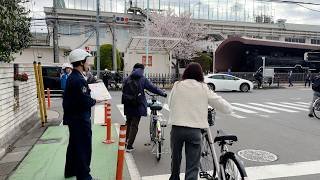 自転車違反の「青切符」導入、初日に指導啓発　埼玉県警