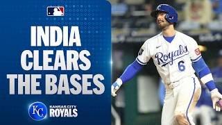 Jonathan India CRUSHES a grand slam, capping off the Royals' 7-run inning against the Twins😳