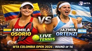 Camila Osorio vs Jazmin Ortenzi 🎾LIVE TENNIS WTA COLOMBIA OPEN 2026 | Round Of 16