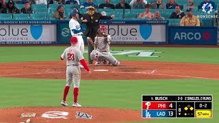Phillies 1st Baseman Kody Clemens Comes Pitches, Strikes Out Michael Busch on 57 MPH "Slider"