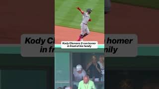 Kody Clemens hits HR in front of dad 😢 #Twins #Clemons #HR