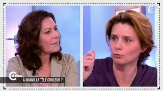 Plus de diversité à la télé réclame Memona Hintermann -C  à vous - 27/02/2015