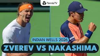 Alexander Zverev vs Brandon Nakashima Match Highlights | Indian Wells 2026