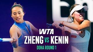 Qinwen Zheng vs. Sofia Kenin | 2026 Doha Round 1 | WTA Match Highlights