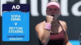 Sofia Kenin v Peyton Stearns Highlights | Australian Open 2026 First Round