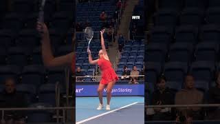 UNREAL 🤯#WTA #TorayPPO #SofiaKenin