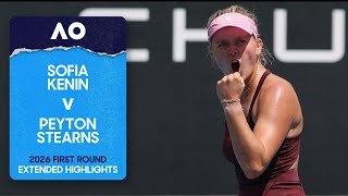 Sofia Kenin v Peyton Stearns Extended Highlights | Australian Open 2026 First Round