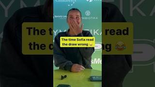 Sofia Kenin laughs off being corrected by reporter on her next opponent in San Diego #wtatour