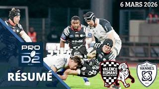 Pro D2 : le résumé de Valence-Romans vs Vannes - Journée 22 Saison 2025/26
