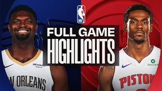 PELICANS at PISTONS | FULL GAME HIGHLIGHTS | March 26, 2026