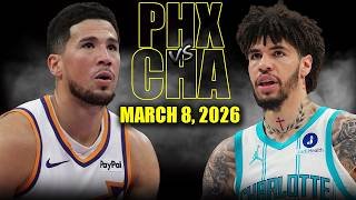 Phoenix Suns vs Charlotte Hornets Full Game Highlights – March 8, 2026 | NBA Season