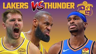 Lakers vs Thunder LIVE Play By Play & Reaction!