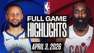 WARRIORS vs CAVALIERS FULL GAME HIGHLIGHTS APRIL 3, 2026 NBA HIGHLIGHTS TODAY | NBA 2K26 GAMEPLAY