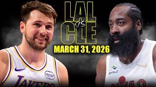 Los Angeles Lakers vs Cleveland Cavaliers Full Game Highlights – March 31, 2026 | NBA Season