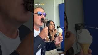 You've always got to keep your eyes peeled at the cricket... 👀 #TMS #BBCCricket