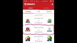 ESS vs HAM Best dream' 11 TEAM ever......