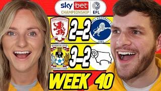 CHAMPIONSHIP WEEK 40 PREDICTIONS