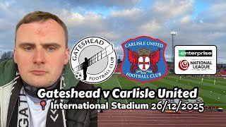 Boxing Day knockout blow for 10 in a row - Gateshead v Carlisle United 26/12/2025