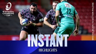 Bears on fire! | Bristol Bears v Section Paloise | Investec Champions Cup Instant Highlights