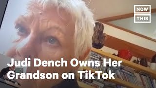 Dame Judi Dench Flexes on Grandson in Hilarious TikTok Video | NowThis