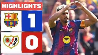 FC BARCELONA 1 -  0 RAYO VALLECANO | RESUMEN LALIGA EA SPORTS