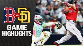 Red Sox vs. Padres Game Highlights (8/8/25) | MLB Highlights