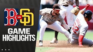 Red Sox vs. Padres Game Highlights (8/10/25) | MLB Highlights