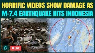 Indonesia Earthquake LIVE| Massive 7.4 Magnitude Earthquake Shakes Indonesia -Tsunami Warning Issued