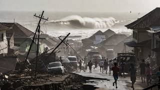 Tsunami alert as Indonesia 7.4 earthquake damages buildings in the city