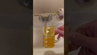 FAKE WATER CUP PRANK ON MY LITTLE SISTER 🤣 #shorts