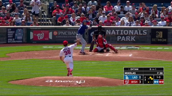 Shohei Ohtani gets his first home run of 2026, sparking Dodgers comeback vs. Nationals