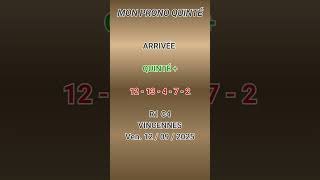 Arrivée du quinté + du vendredi 12 septembre 2025 #pmu #quinté #quintédujour