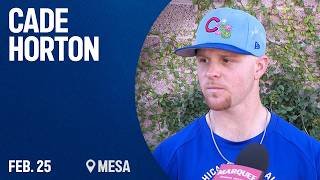 Cade Horton feels 'more comfortable' after Cubs' spring game vs. Rockies I Marquee Sports Network