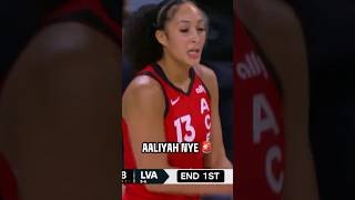 🚨 BUZZER BEATER 3, Rookie Aaliyah Nye | Las Vegas Aces WNBA women's basketball #shorts #short #WNBA