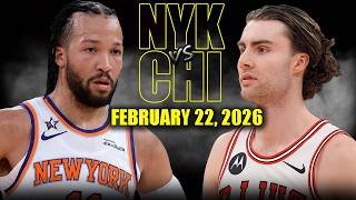 New York Knicks vs Chicago Bulls Full Game Highlights – February 22, 2026 | NBA Season