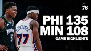 Game Highlights: Sixers Pick Up Win in Minnesota