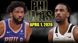Philadelphia 76ers vs Washington Wizards Full Game Highlights – April 1, 2026 | NBA Season