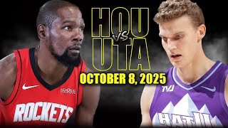 Houston Rockets vs Utah Jazz Full Game Highlights - October 8, 2025 | NBA Preseason