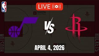 NBA LIVE! UTAH JAZZ vs HOUSTON ROCKETS | 2025-26 NBA SEASON | April 4, 2026 | NBA 2K26