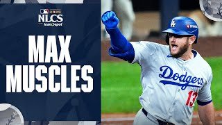 Max Muncy is FIRED UP after his 14th career Postseason home run! (Most in Dodgers history 😳)
