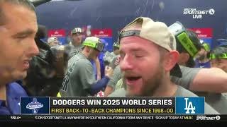 Max Muncy Talks Dodgers Road To 3rd World Series In 5 Years, Clutch Home Run In Game 7, Yamamoto!