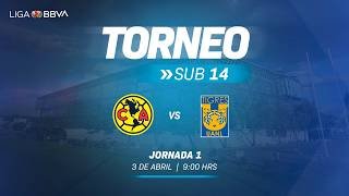 EN VIVO | América vs. Tigres | Torneo Sub-14 2026 | Jornada 1 |  Partido Completo