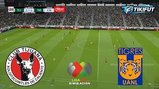 TIJUANA vs TIGRES Liga MX 2026 Partido Completo Match Simulation & Prediction