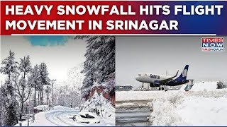 Heavy Snowfall in Srinagar: Bad Weather Disrupts Flight Operations, Airlines Issue Advisory