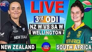 New Zealand Women vs South Africa Women, 3rdODI, Cricket Live Match Today | NZ W vs SA W Score, NZ