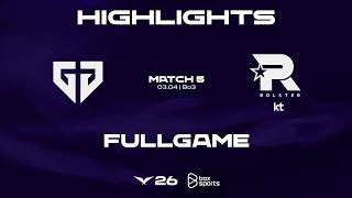 FULL HIGHLIGHTS GEN vs KT | MATCH 5 | 2026 LCK | 04.03.2026