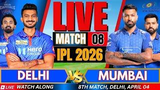 🔴LIVE: Delhi Capitals vs Mumbai Indians IPL 2026 | DC vs MI IPL Live Match today | IPL 2026 Live